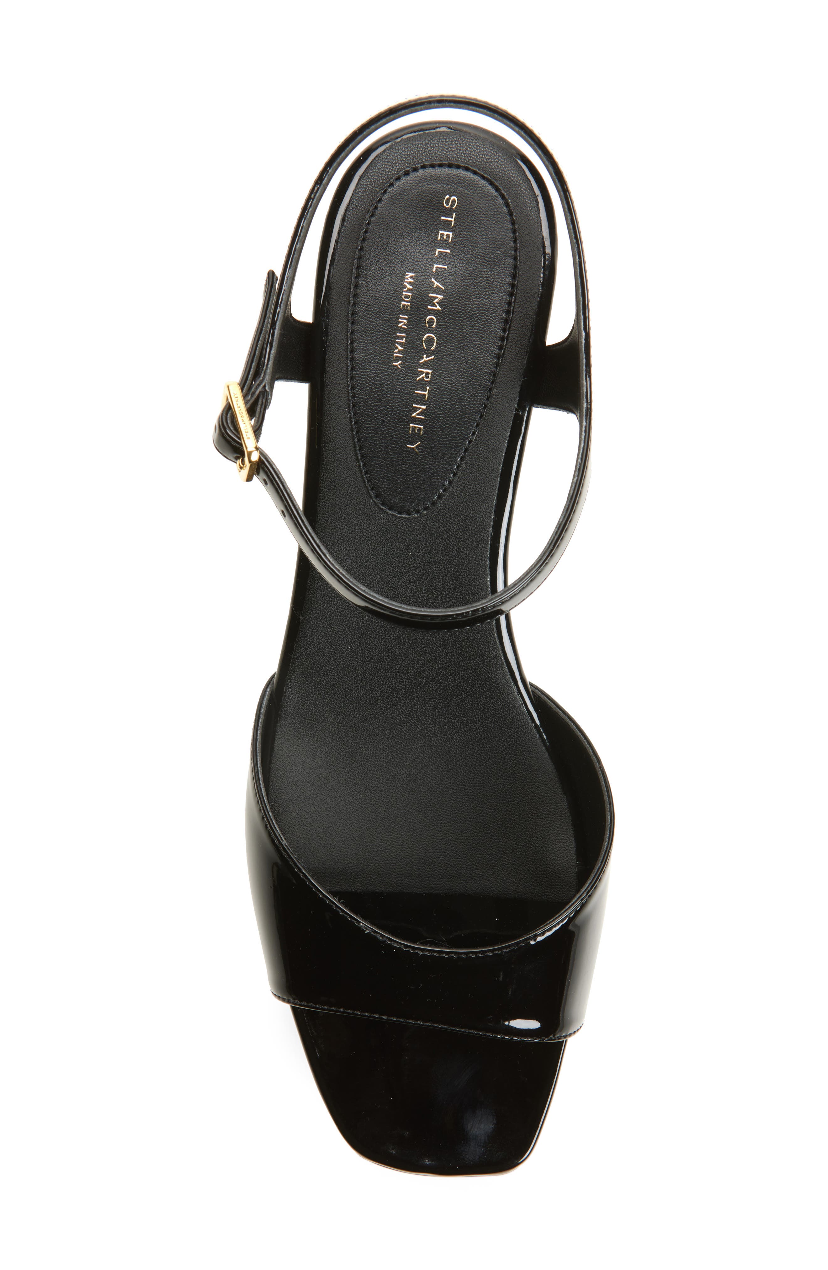 Stella McCartney Elyse Platform Sandal, Alternate, color, Black