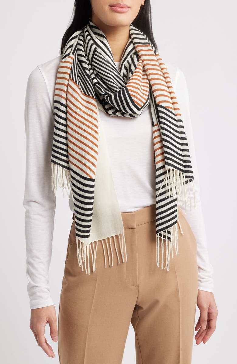 Nordstrom Printed Wool & Cashmere Tissue Wrap, Main, color,