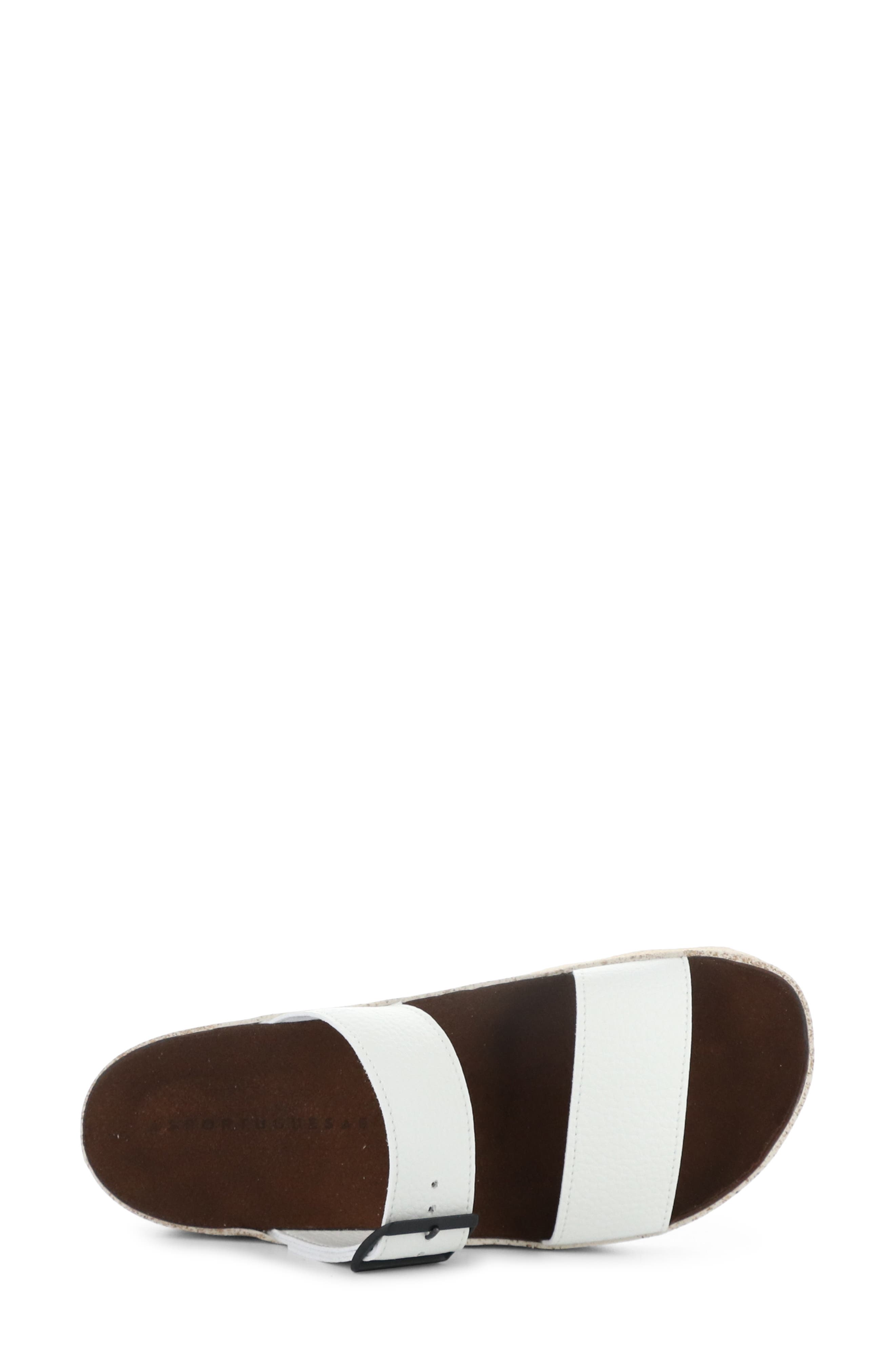 Coly Platform Slide Sandal, Alternate, color, WHITE ECO FAUX LEATHER