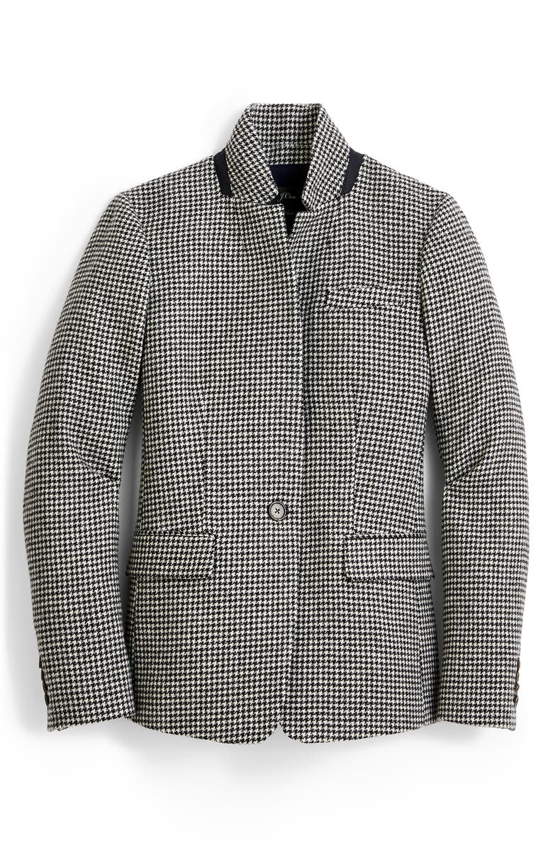J.Crew Regent Houndstooth Wool Blazer, Alternate, color,