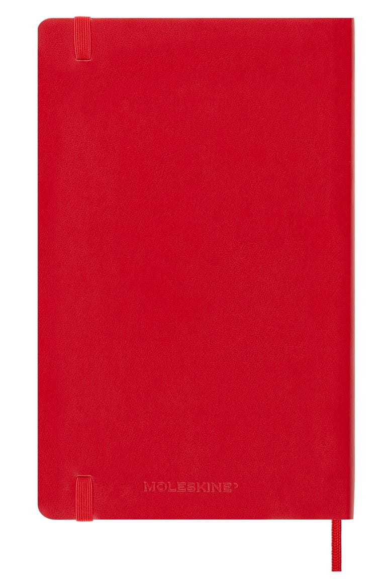 Large Ruled Softcover Notebook, Alternate, color, RED