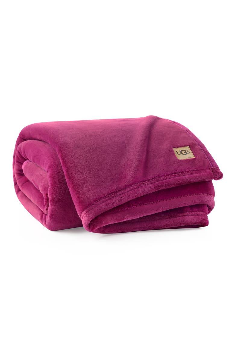 Coco Throw Blanket, Main, color, STRAWBERRY