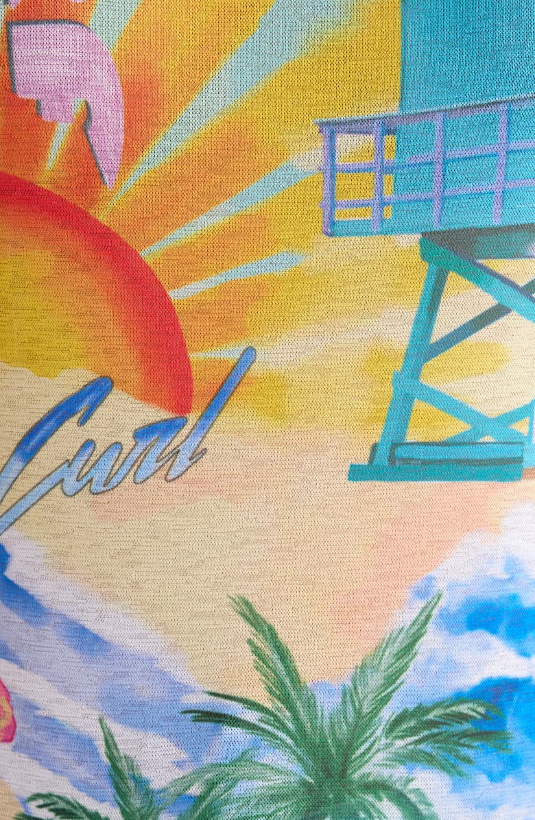 Rip Curl Hotel Malibu Semisheer T-Shirt, Alternate, color, Blue Multi