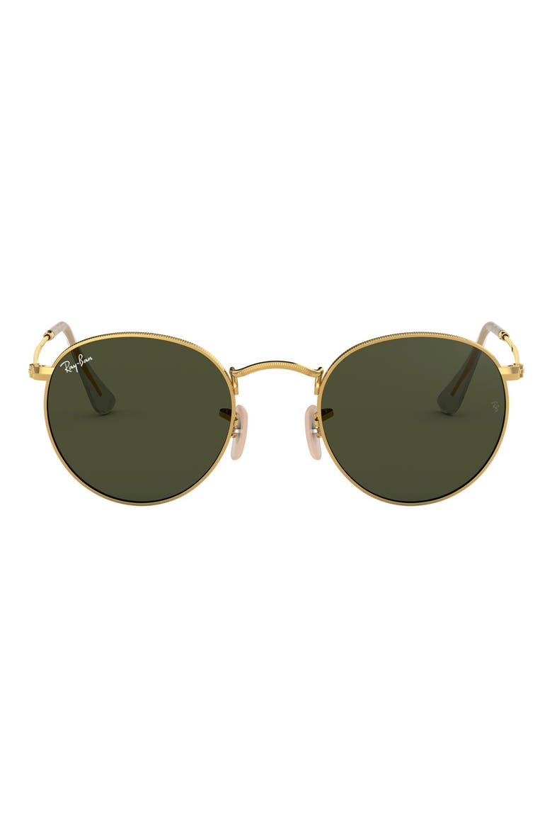 Legend Collection 47mm Round Sunglasses, Main, color, GOLD GREEN