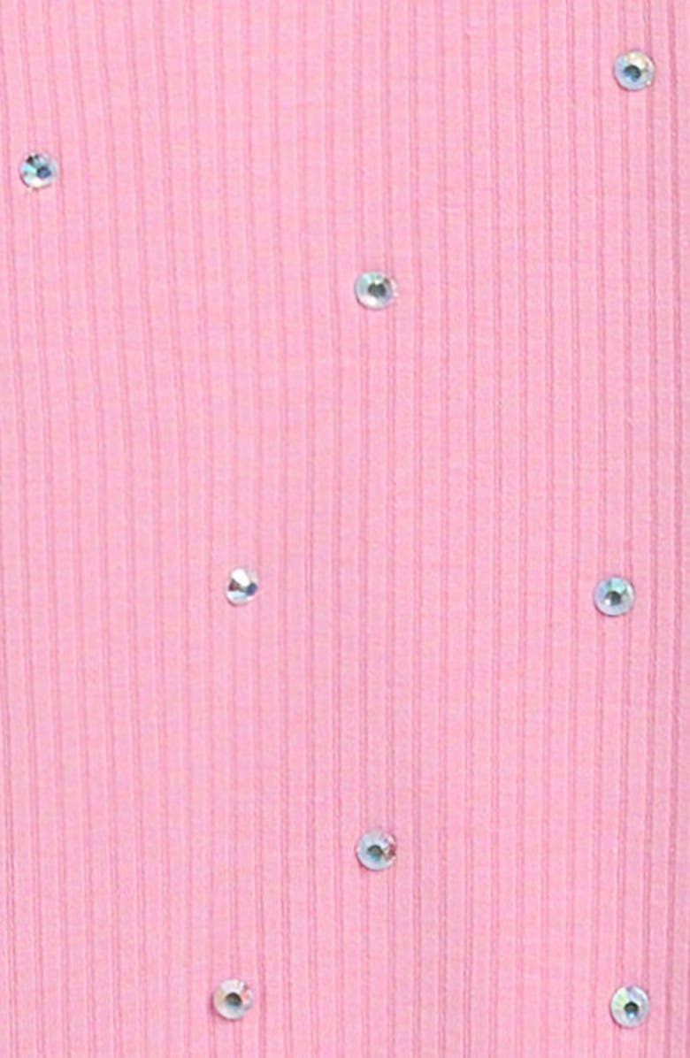 Truly Me Crystal Embellished Flare Leg Pants, Alternate, color, Bright Pink