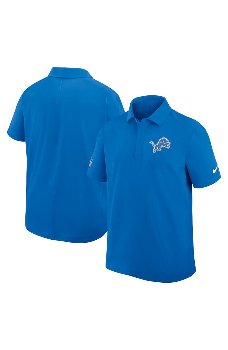 Nike Men's Nike Blue Detroit Lions Sideline City Pride Woven Performance Polo, Alternate, color, Blue