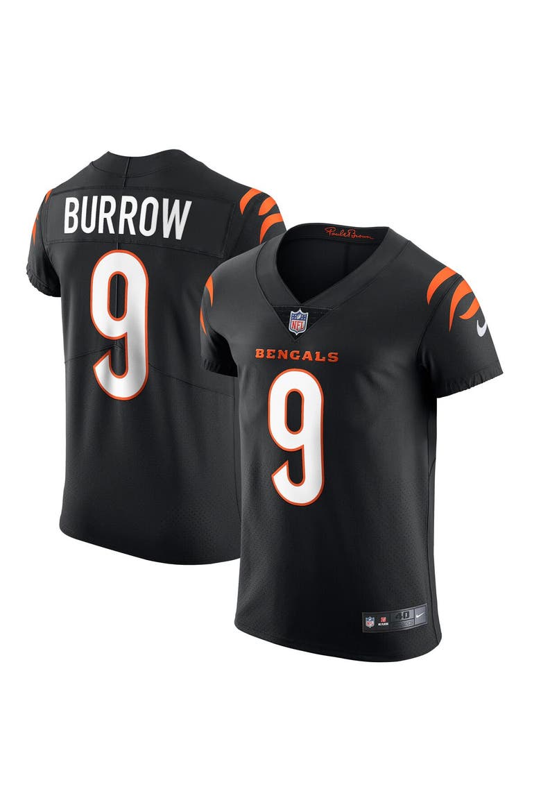 Men's Nike Joe Burrow Black Cincinnati Bengals Vapor Elite Jersey, Main, color, Black