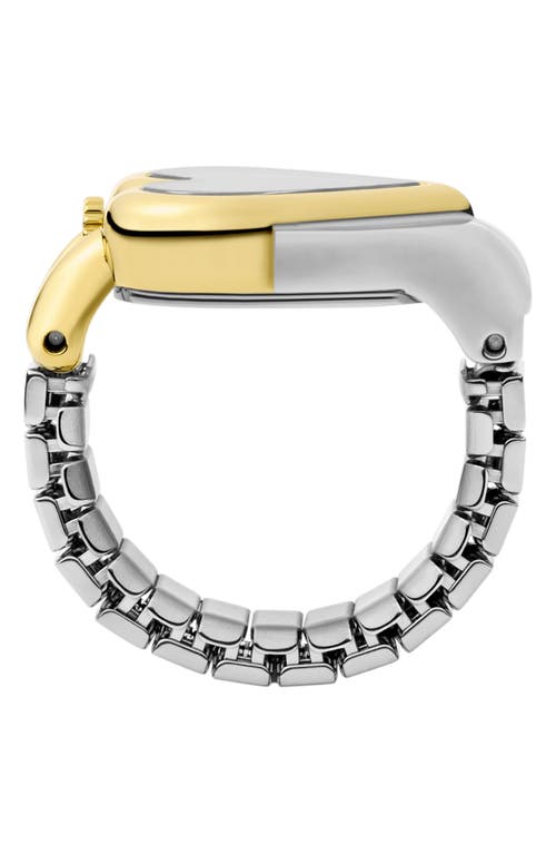 Kate Spade New York Monroe Two-tone Heart Ring Watch, 20mm X 18mm In Metallic