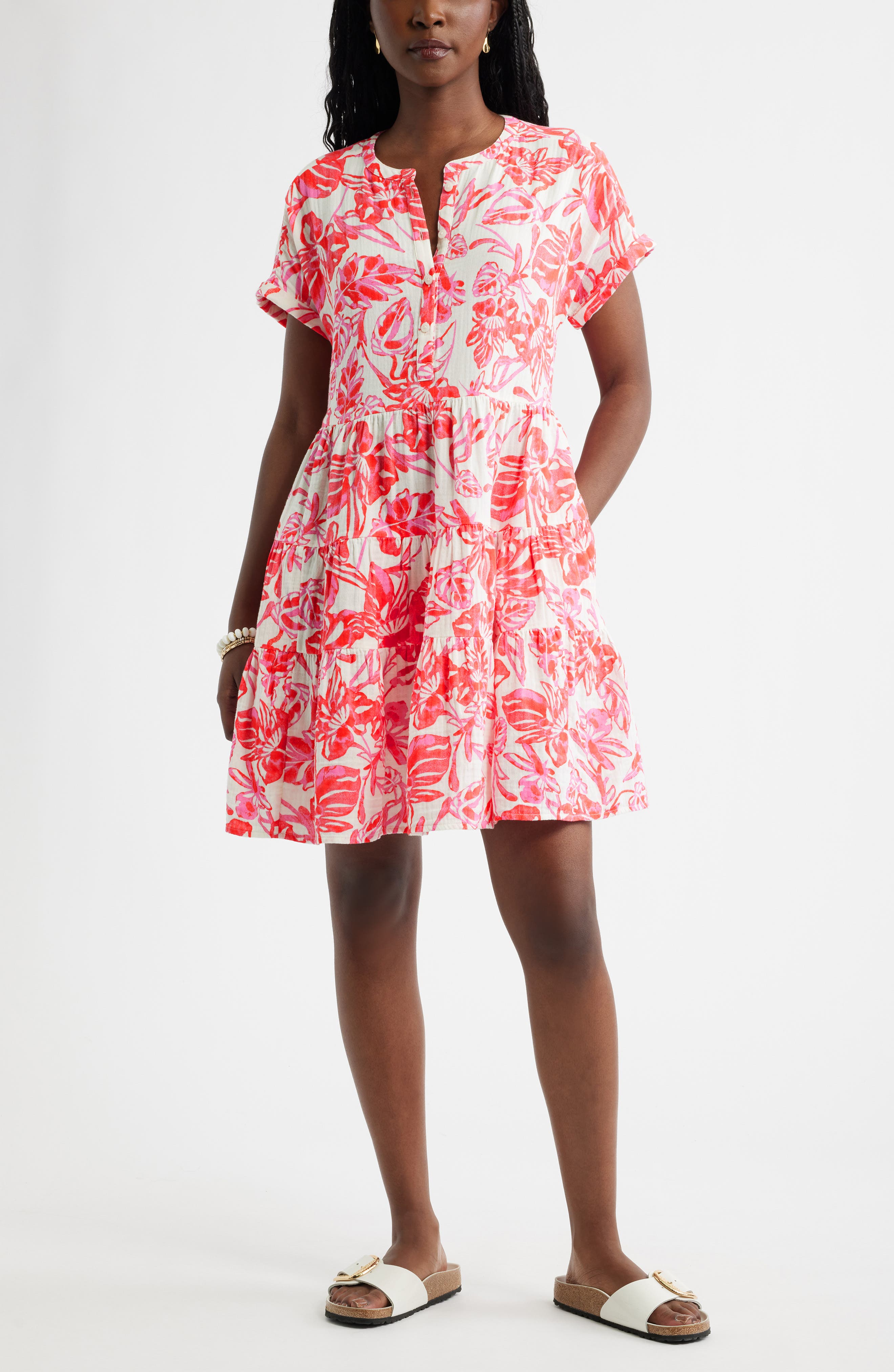 selected IVORY- PINK ELLIE BLOSSOM