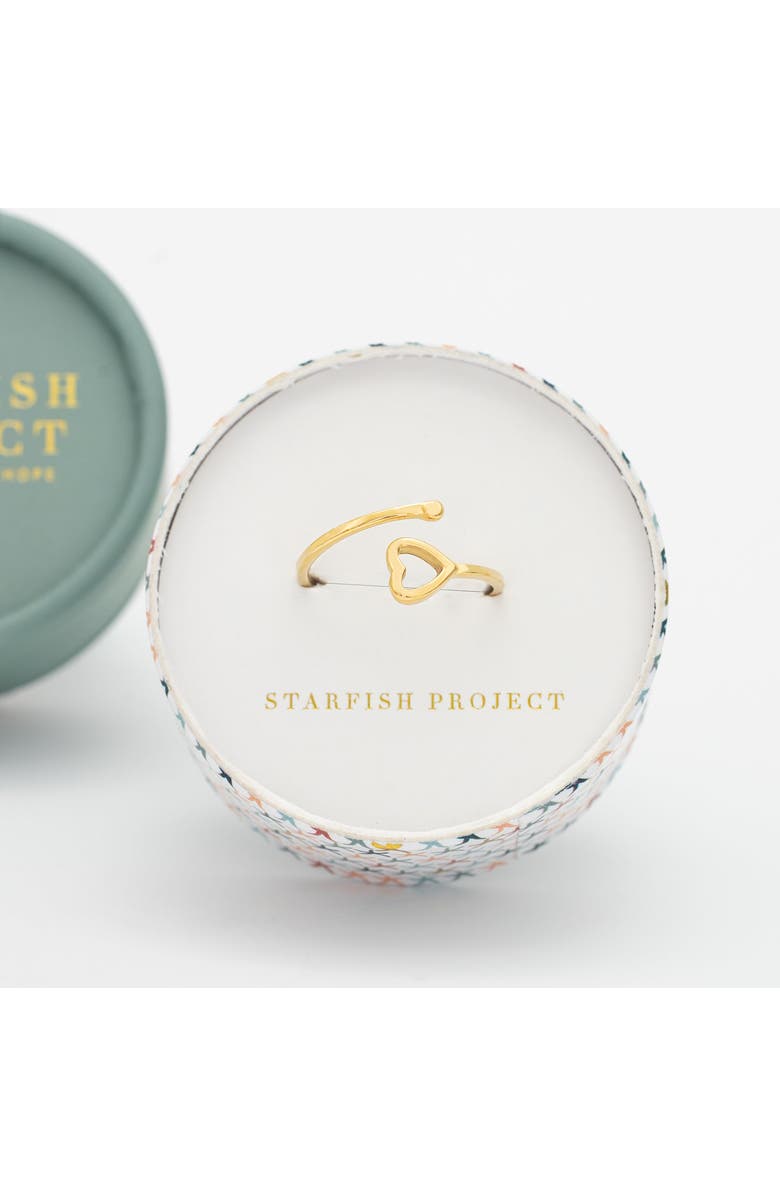Starfish Project Ada Gold Heart Ring, Alternate, color, Gold