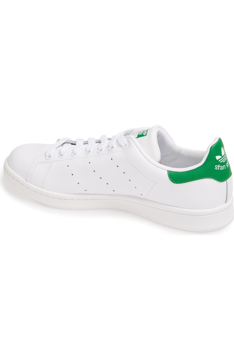 adidas Stan Smith Sneaker, Alternate, color, White/White/Green