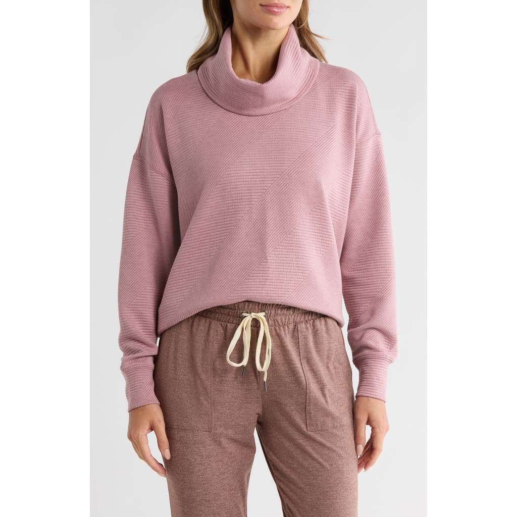 Balance Collection Marci Long Sleeve Turtleneck Top In Pink