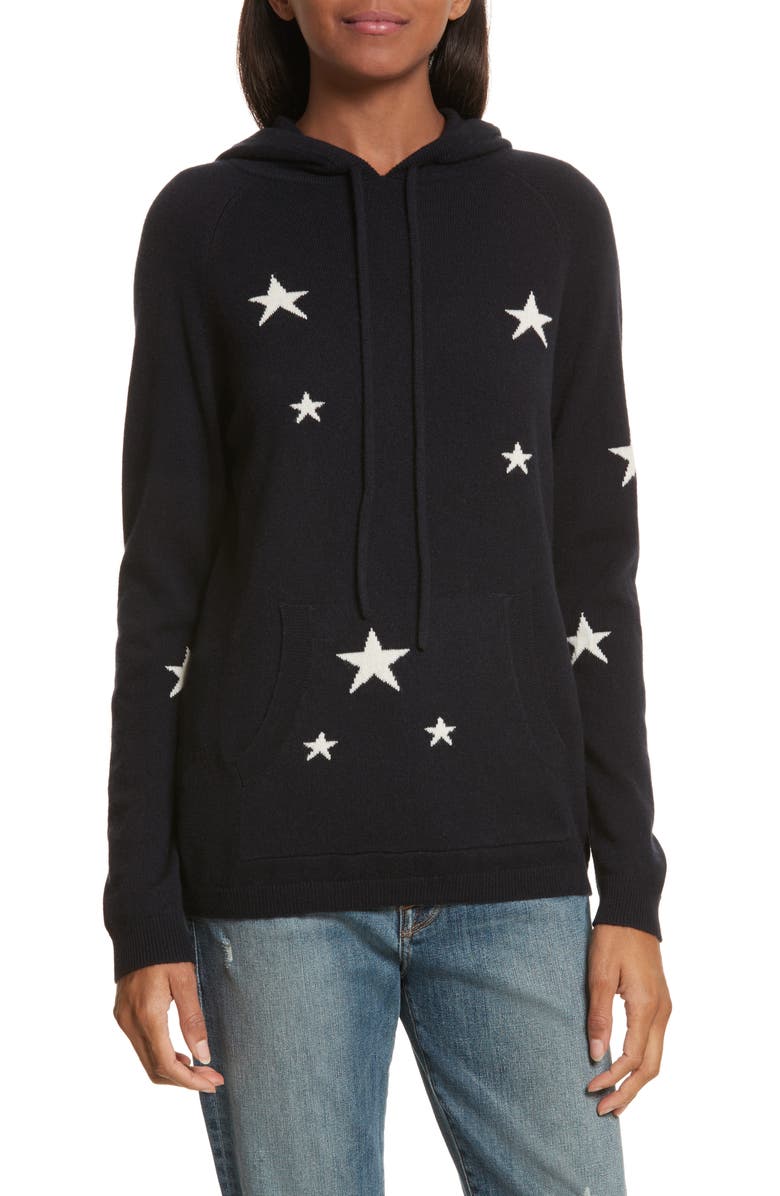 Chinti & Parker Star Cashmere Hoodie, Main, color,