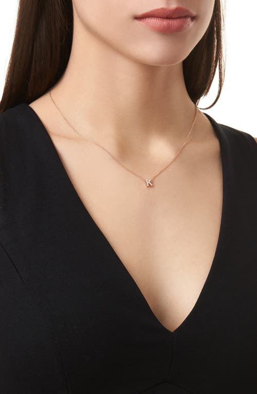 Bony Levy Diamond Pavé Initial Pendant Necklace