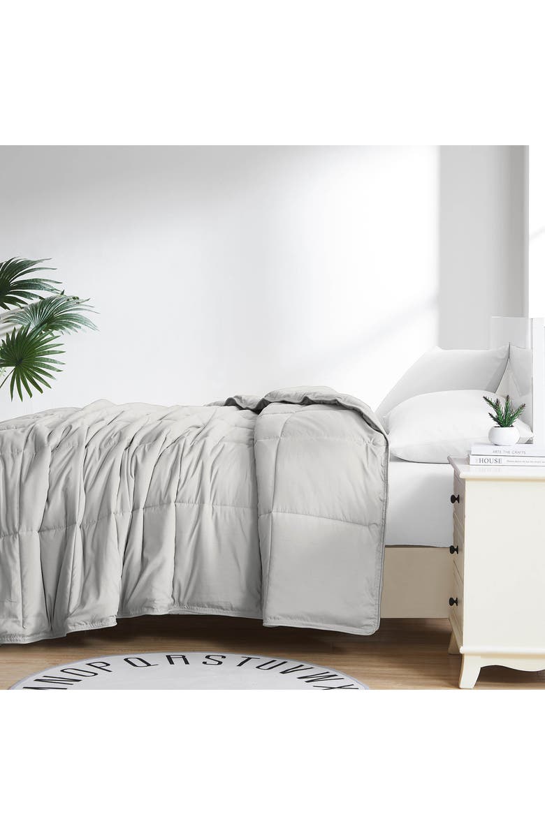 SOUTHSHORE FINE LINENS Vilano Down Alternative, Alternate, color, Light Grey