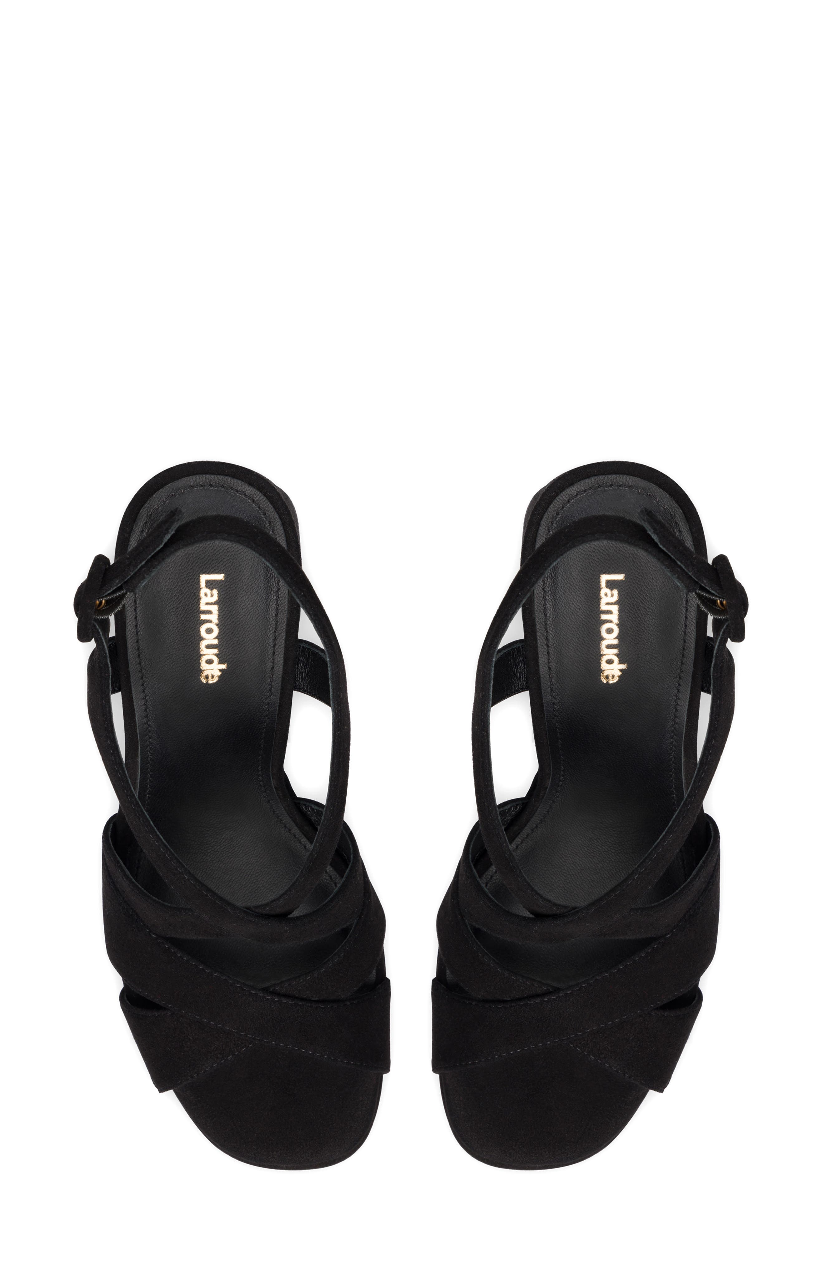 Larroudé Bee Ankle Strap Platform Sandal, Alternate, color, 