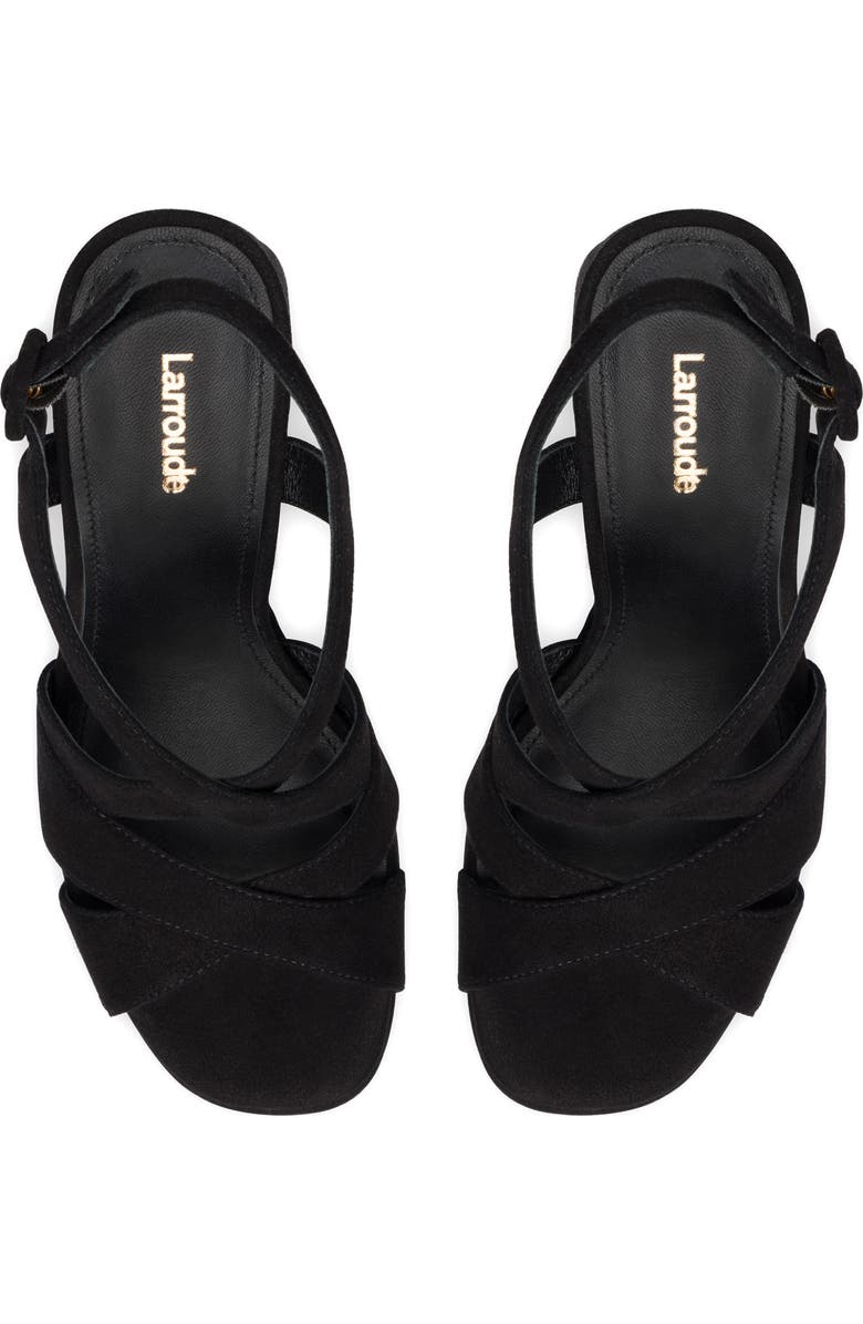 Larroudé Bee Ankle Strap Platform Sandal, Alternate, color,