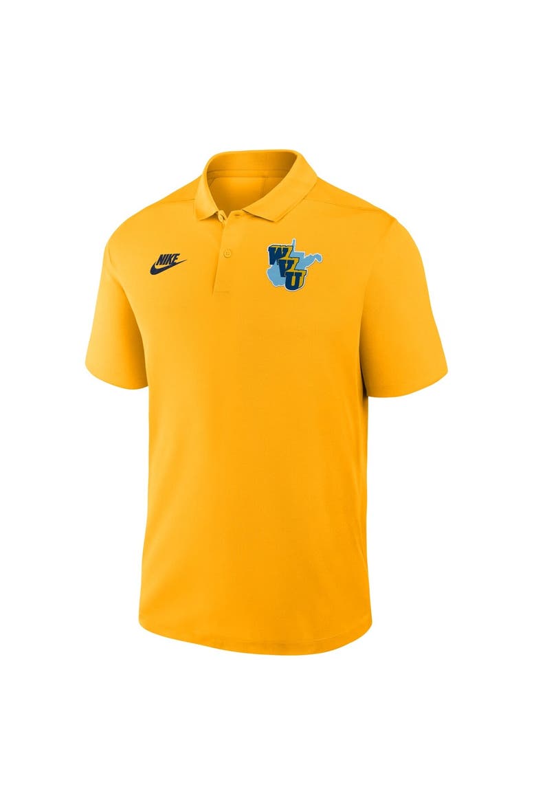 Men's Nike Gold West Virginia Mountaineers Vault Victory Dri-FIT Polo, Alternate, color, Gold