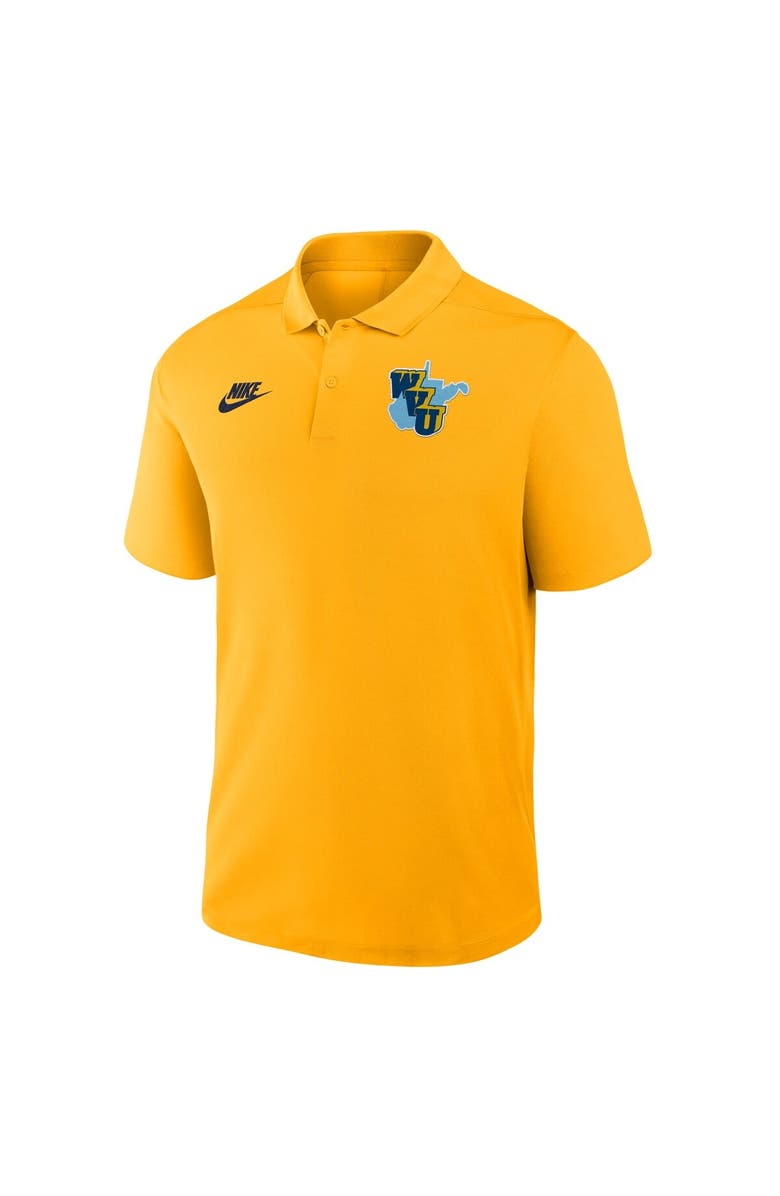 Nike Men's Nike Gold West Virginia Mountaineers Vault Victory Dri-FIT Polo, Alternate, color, Gold