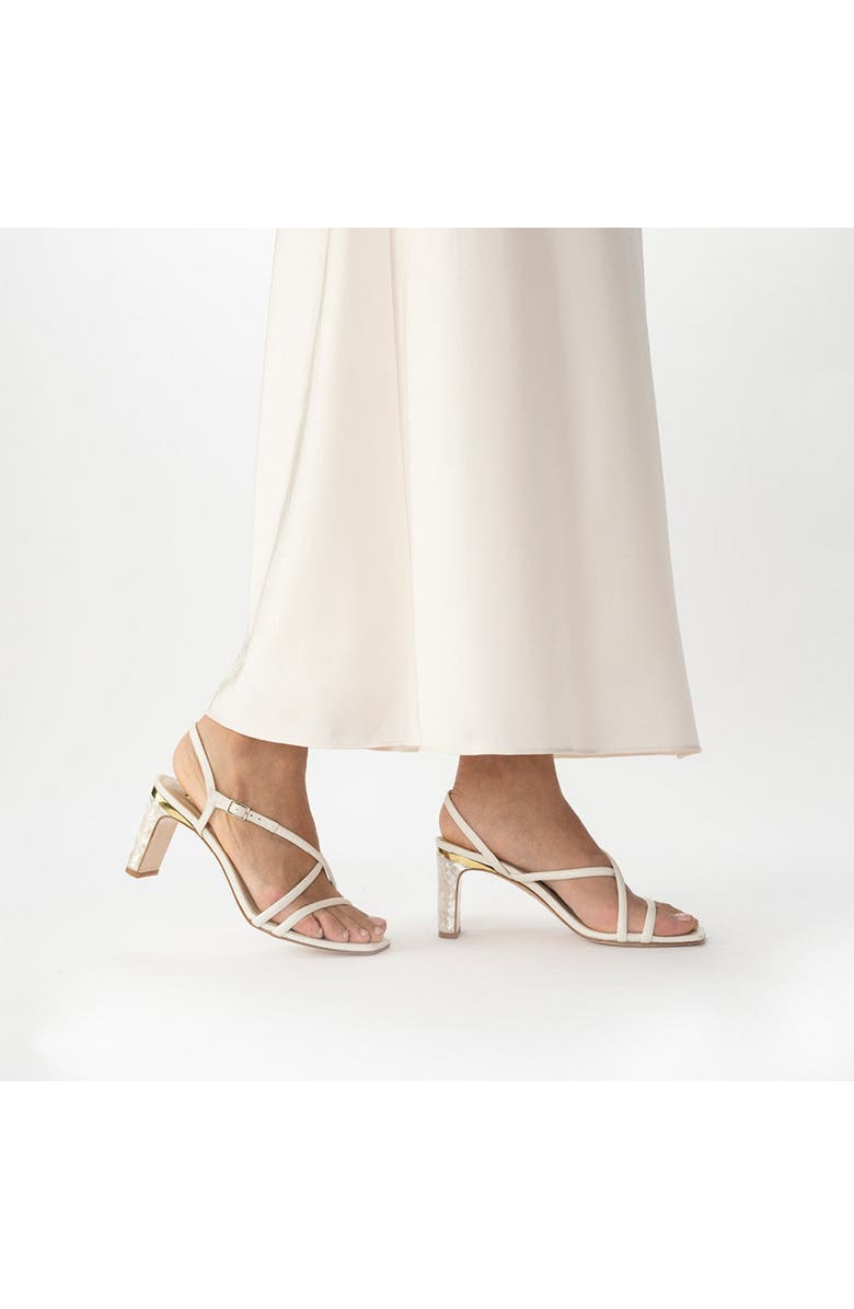 Freya Rose Giselle Ankle Strap Pearl Heel Sandal, Alternate, color,