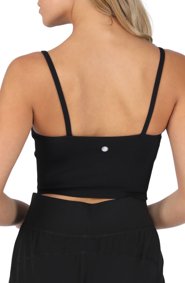 YOGALICIOUS Ribbed Seamless Longline Sports Bra, Alternate, color,