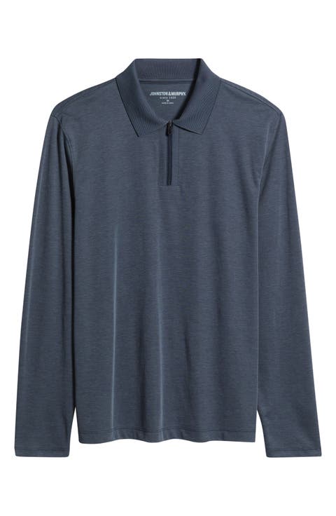 Cochran Long Sleeve Zip Polo