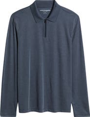Johnston & Murphy Cochran Long Sleeve Zip Polo