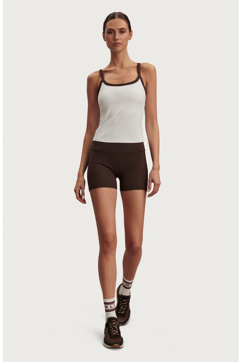 FreeSoft High Waist Shorts, Alternate, color, COFFEE BEAN