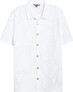 John Varvatos Elio Tangled Burnout Short Sleeve Button-Up Shirt