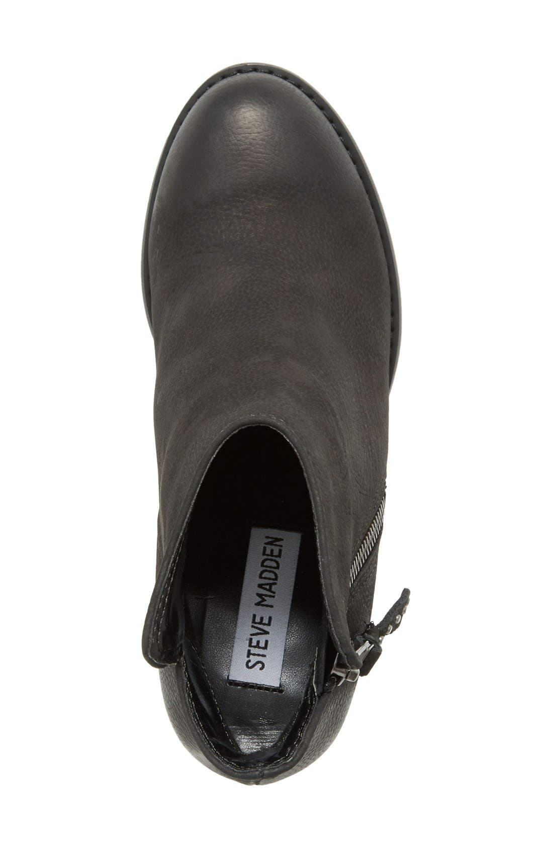 'Whysper' Nubuck Bootie, Alternate, color, BLACK NUBUCK