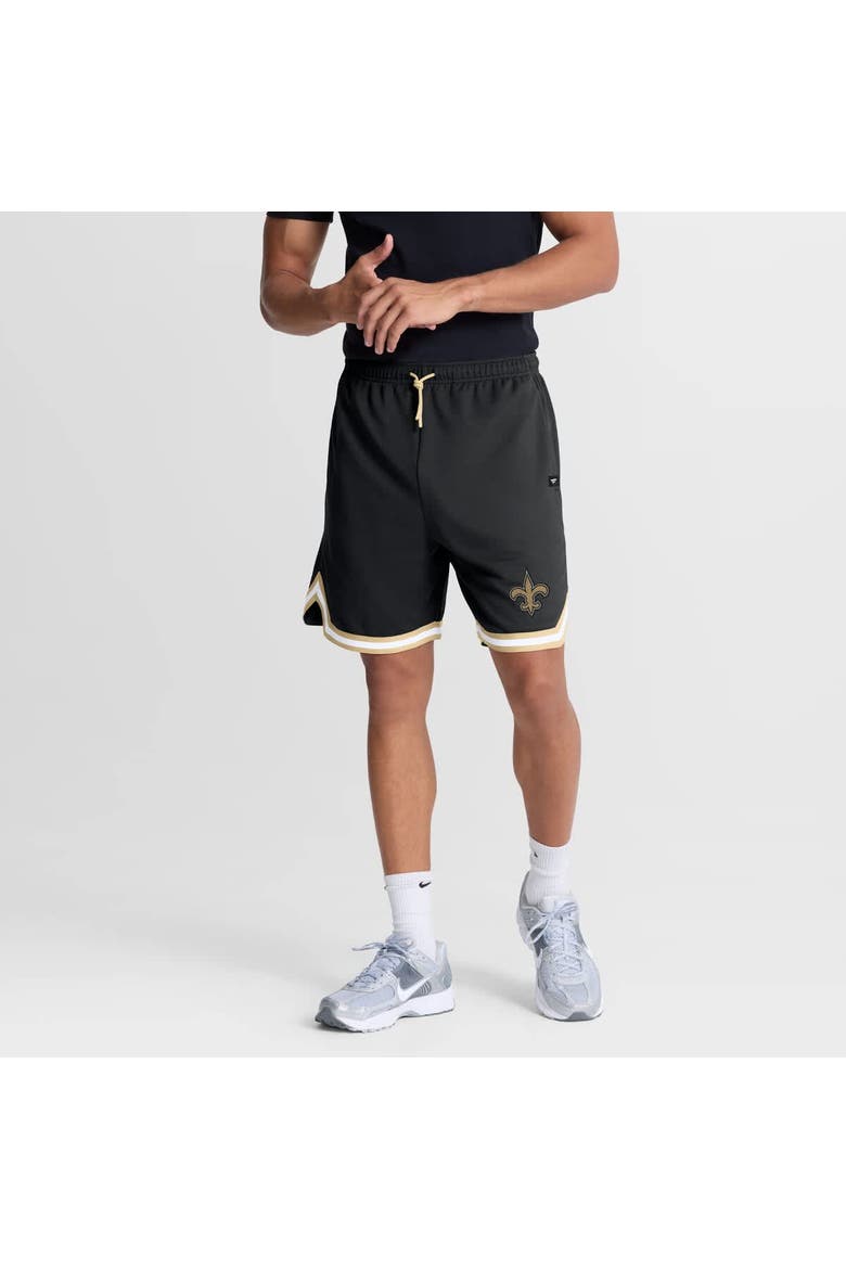 Men's Fanatics Black New Orleans Saints Fearless Drive Shorts, Main, color, Black