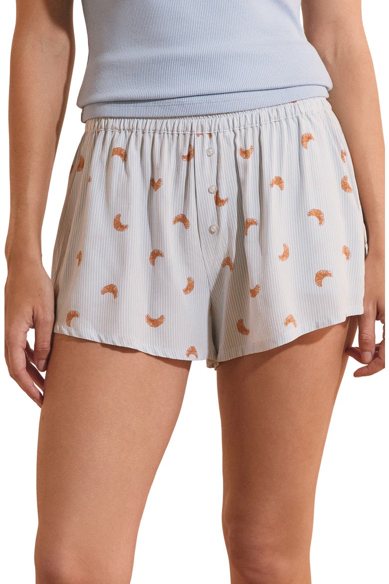 Bayla Sleep Shorts, Main, color, LIGHT BLUE