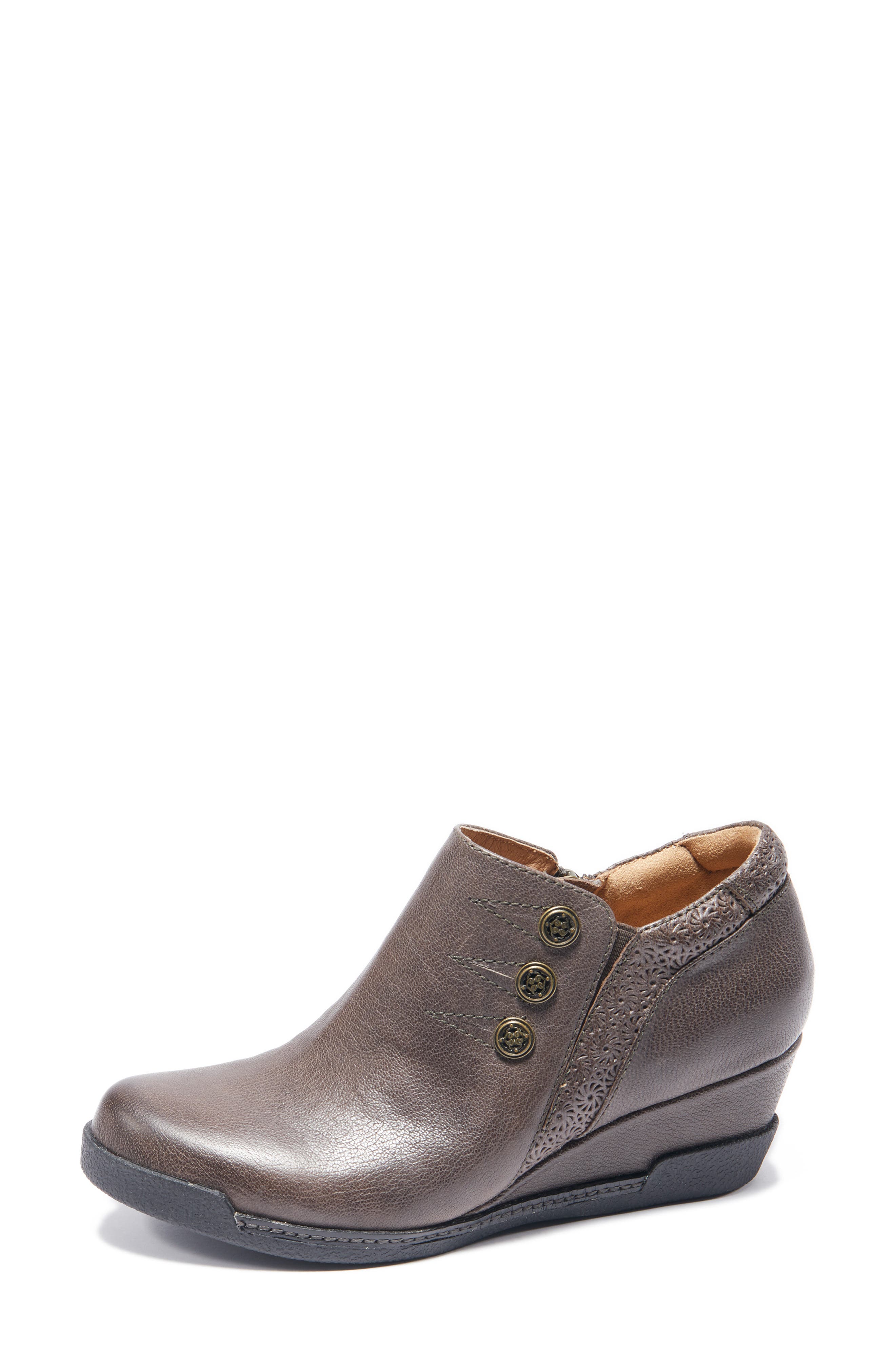 Devina Wedge Bootie, Alternate, color, DARK GREY