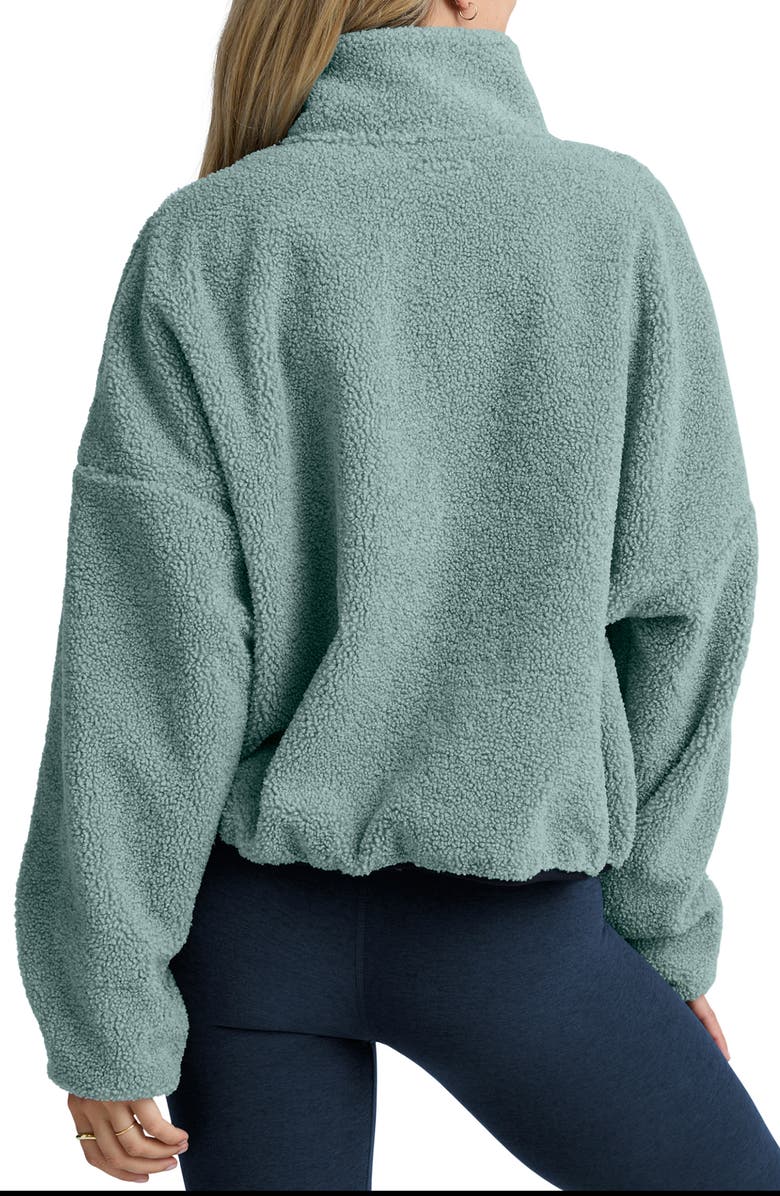 Beyond Yoga Unity Zip Jacket, Alternate, color, Misty Blue Heather
