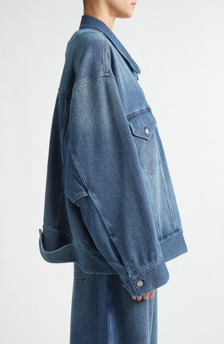 MELITTA BAUMEISTER Boxy Oversize Denim Jacket, Alternate, color, Blue
