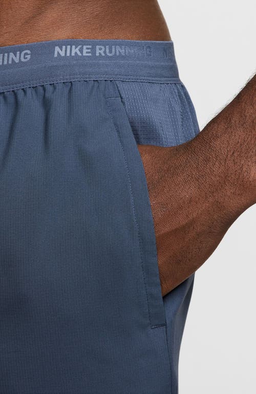 Nike Dri-fit Stride 7-inch Brief-lined Running Shorts In Blue