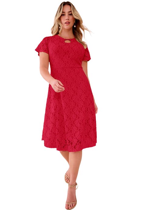 Keyhole Lace Dress