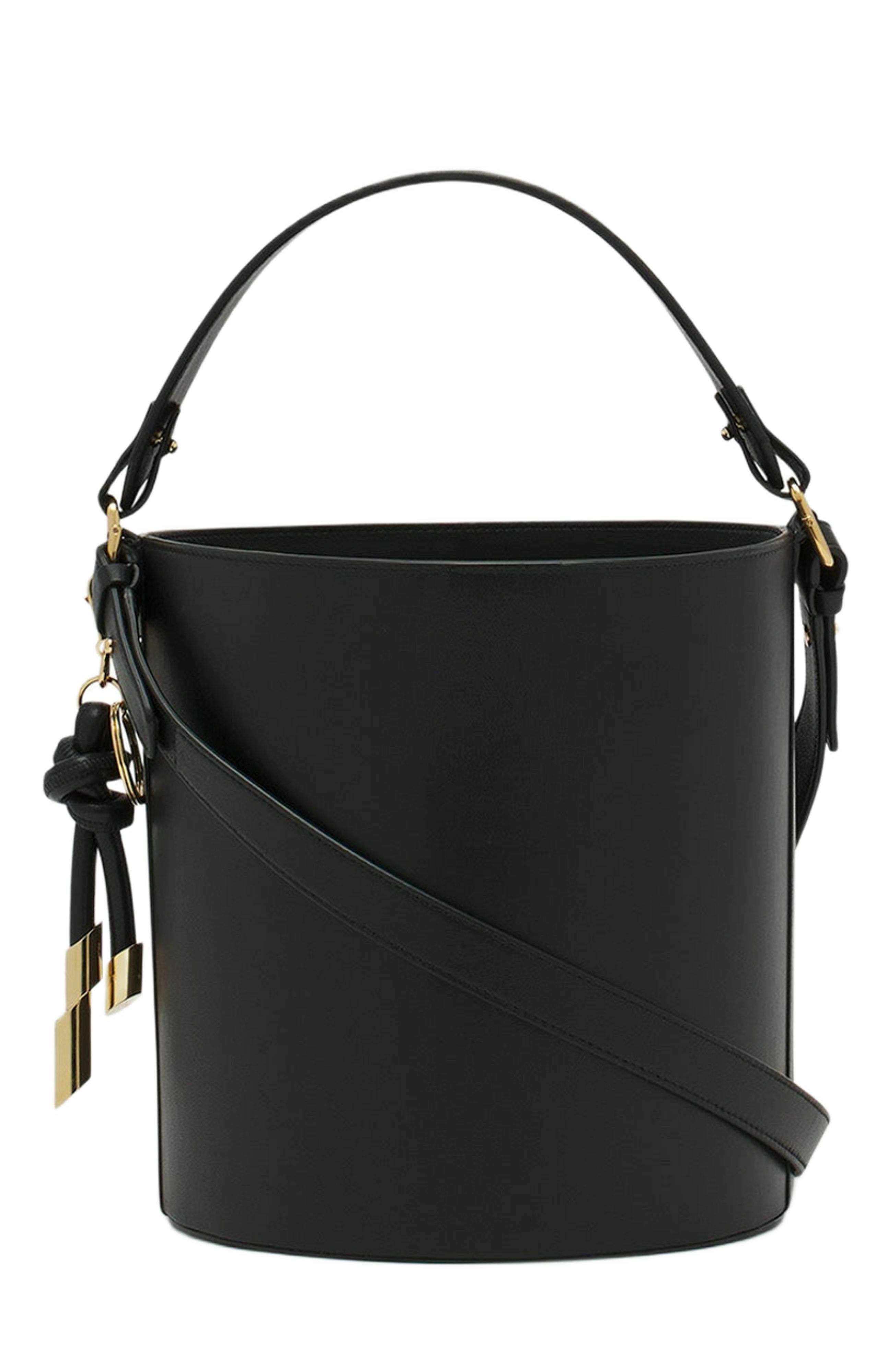 Lanvin Séquence Leather Bucket Bag, Alternate, color, 