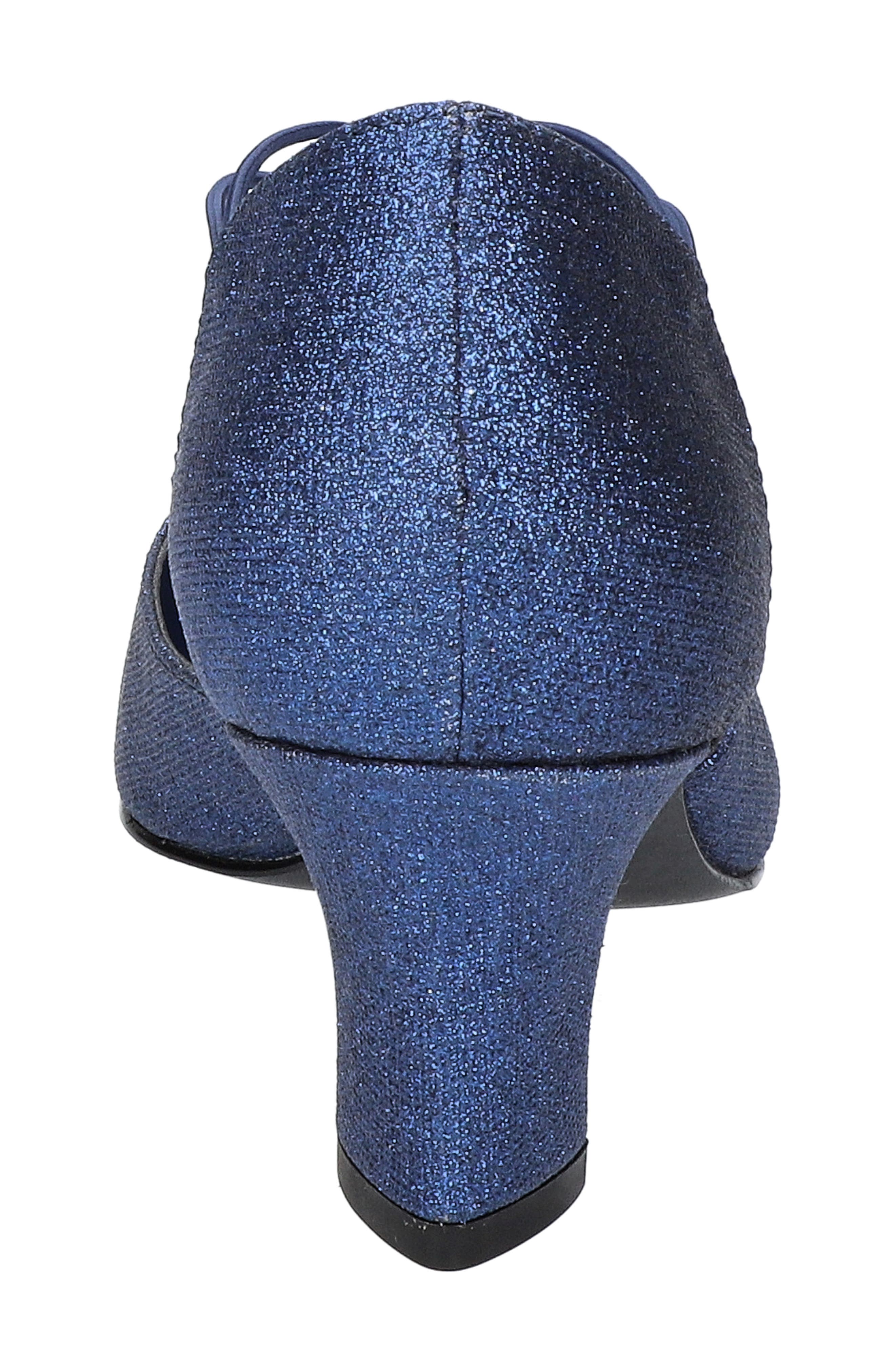 EASY STREET Moonlight Embellished T-Strap Pump - Multiple Widths Available, Alternate, color, Navy Glitter