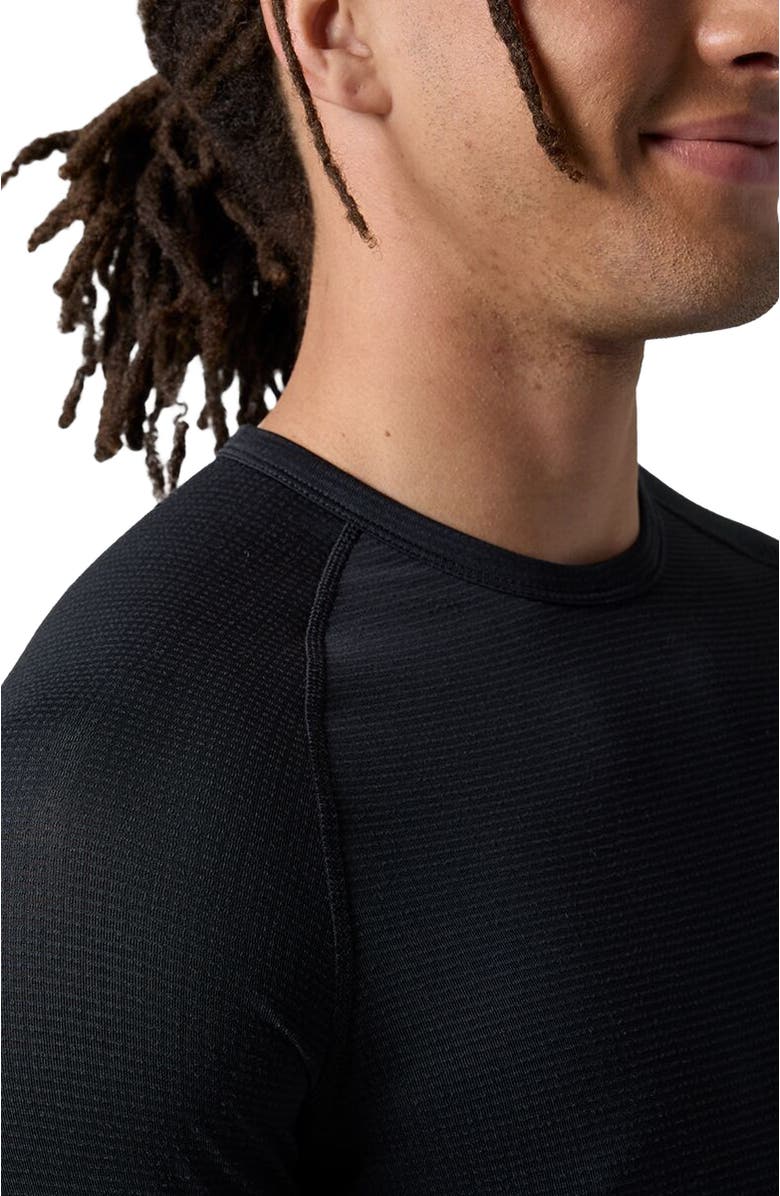 Backcountry Pines Micrrid Ultra-Lt Baselayer Crew Top - Men's, Alternate, color, Black