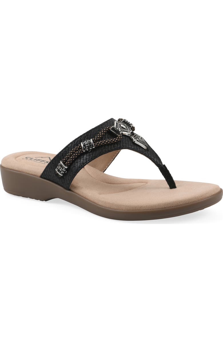 CLIFFS BY WHITE MOUNTAIN Bainah Thong Sandal, Main, color,