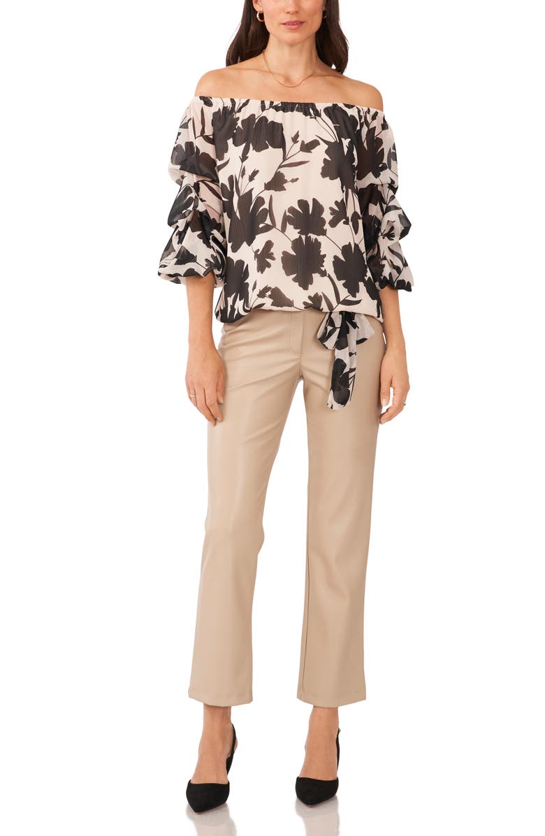 Vince Camuto Floral Off the Shoulder Top, Alternate, color,