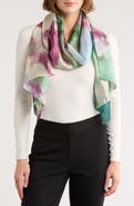 Vince Camuto Ink Bloom Oblong Scarf
