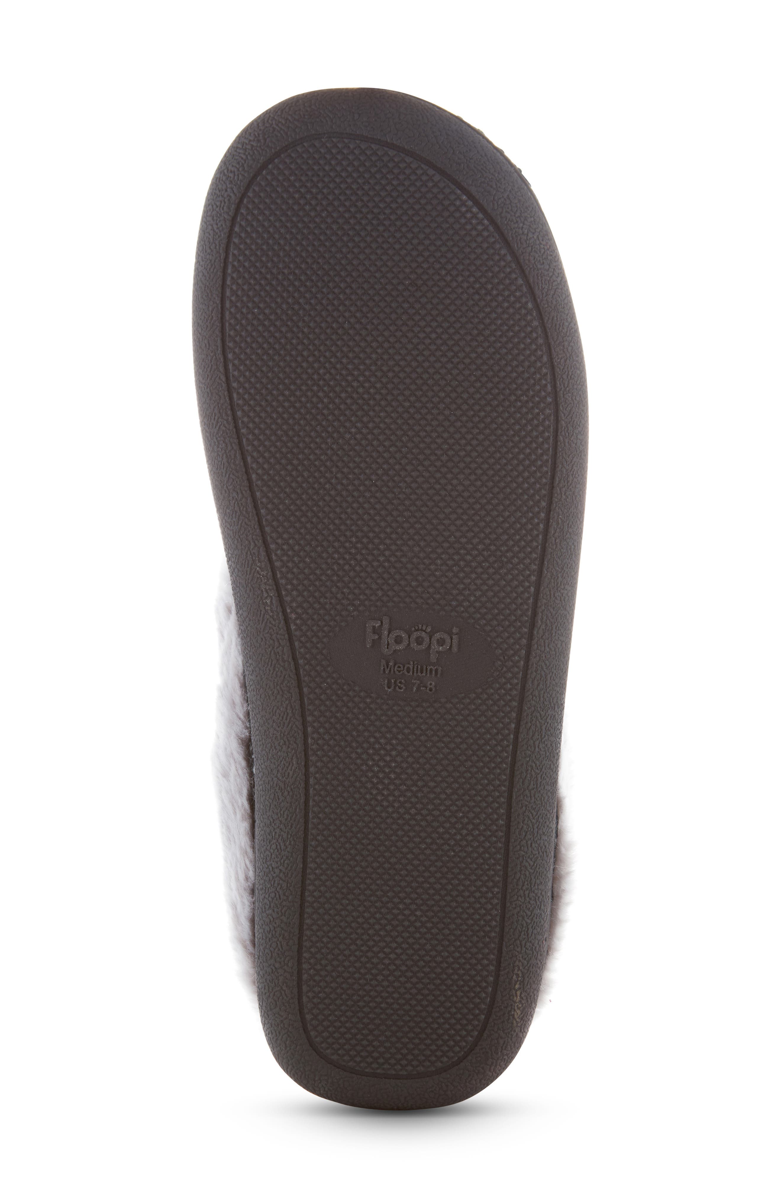FLOOPI Knit Faux Fur Lined Slipper, Alternate, color, 