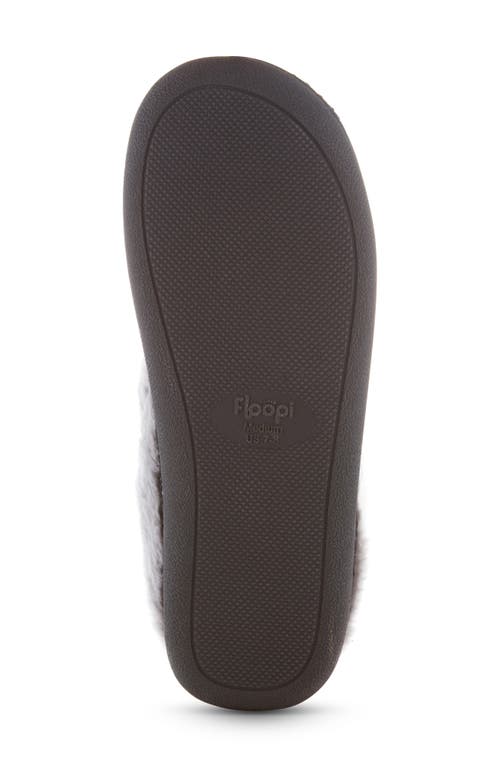 Floopi Knit Faux Fur Lined Slipper In Black