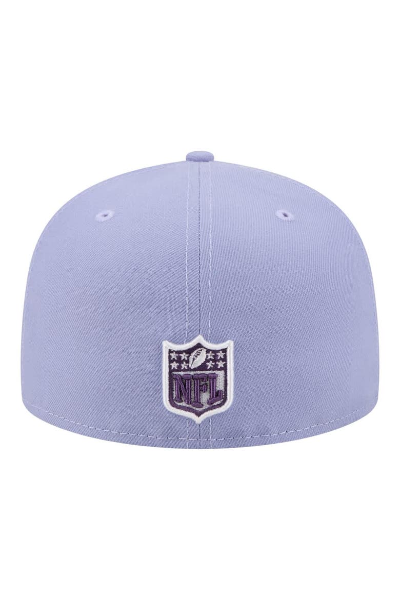 Men's New Era Light Purple Green Bay Packers Lavender Bloom 59FIFTY Fitted Hat, Alternate, color, Light Purple