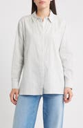 Eileen Fisher Classic Collar Easy Organic Cotton Button-Up Shirt