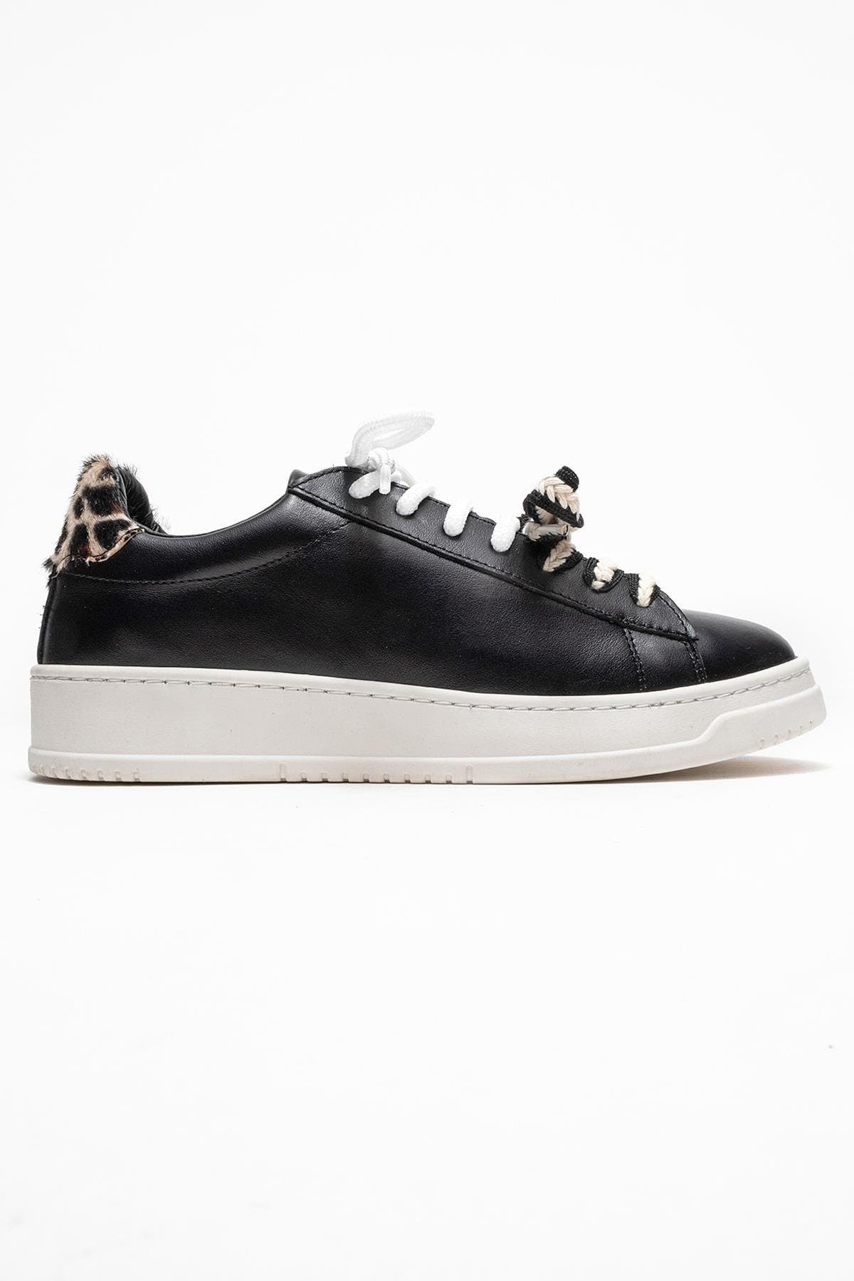 Forever 
Always Shoes Warron Leather Sneakers, Alternate, color, Black Leather