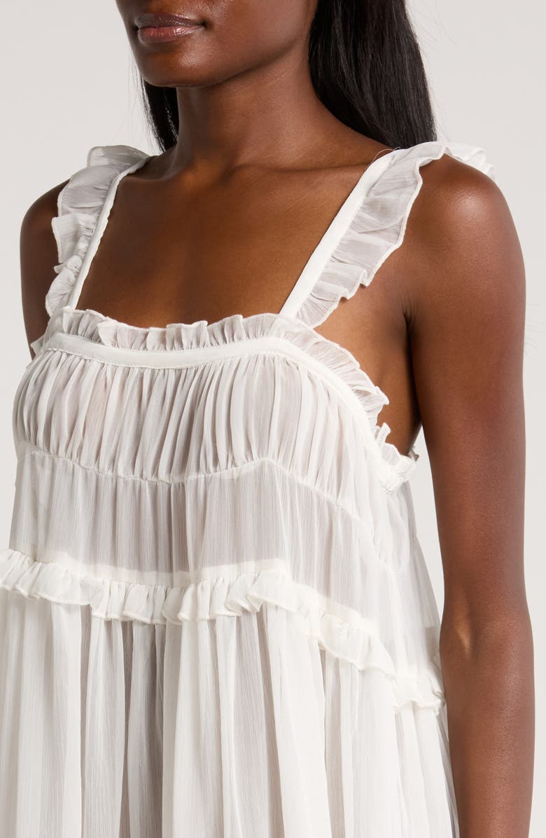 Free People Moon Phase Midi Nightgown, Alternate, color, Ivory