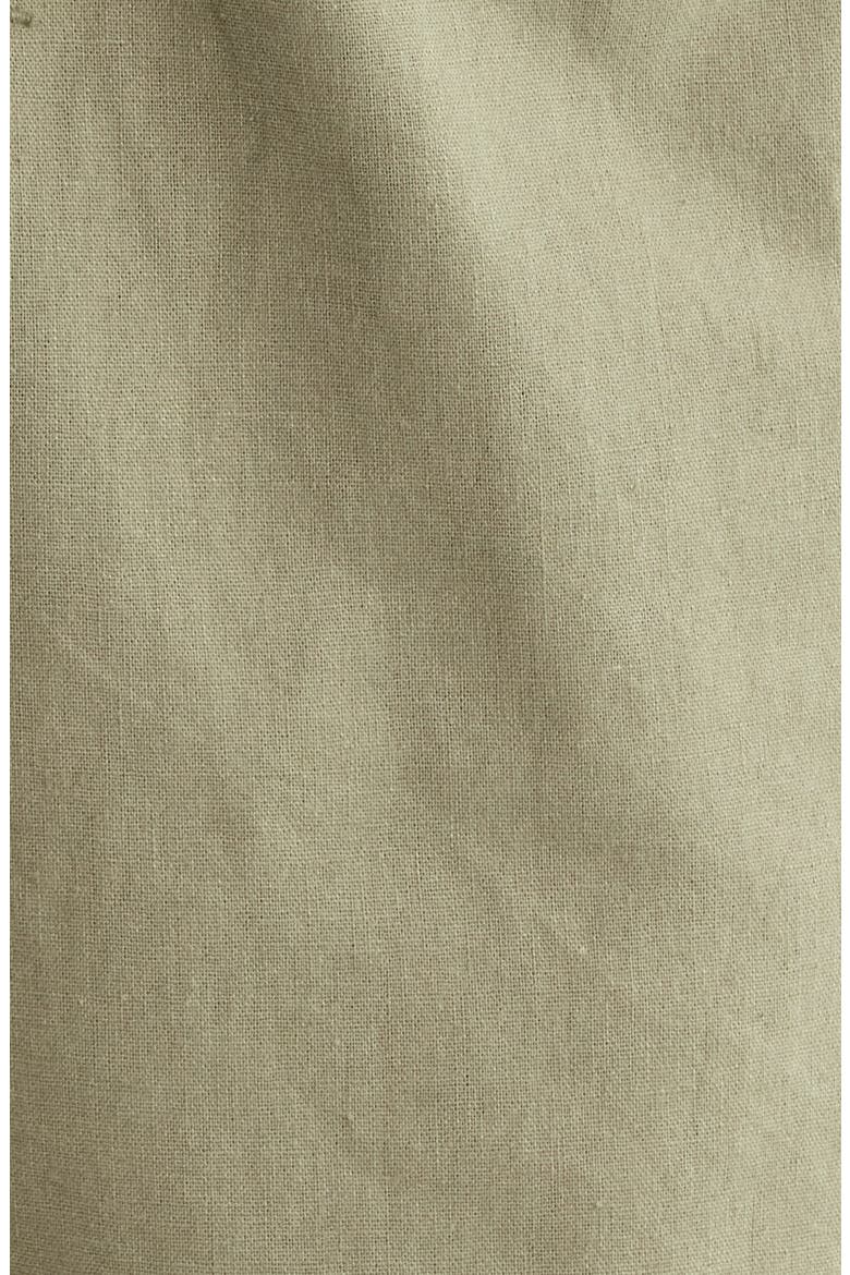 Classic Linen & Cotton Jam Drawstring Shorts, Alternate, color, OLIVE